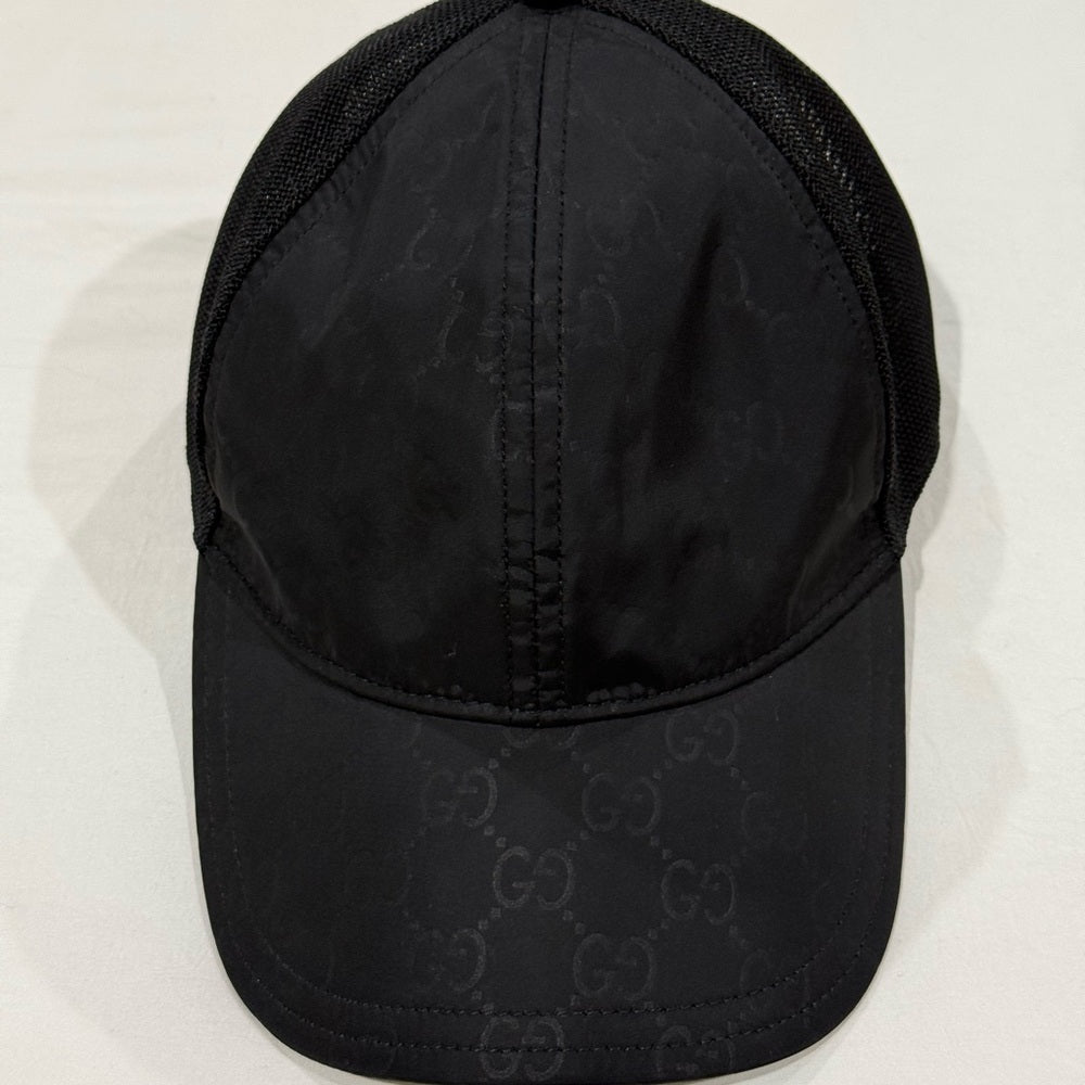 Gucci Black Adjustable Baseball Hat Size M