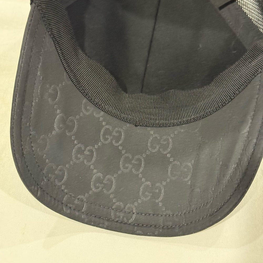 Gucci Black Adjustable Baseball Hat Size M