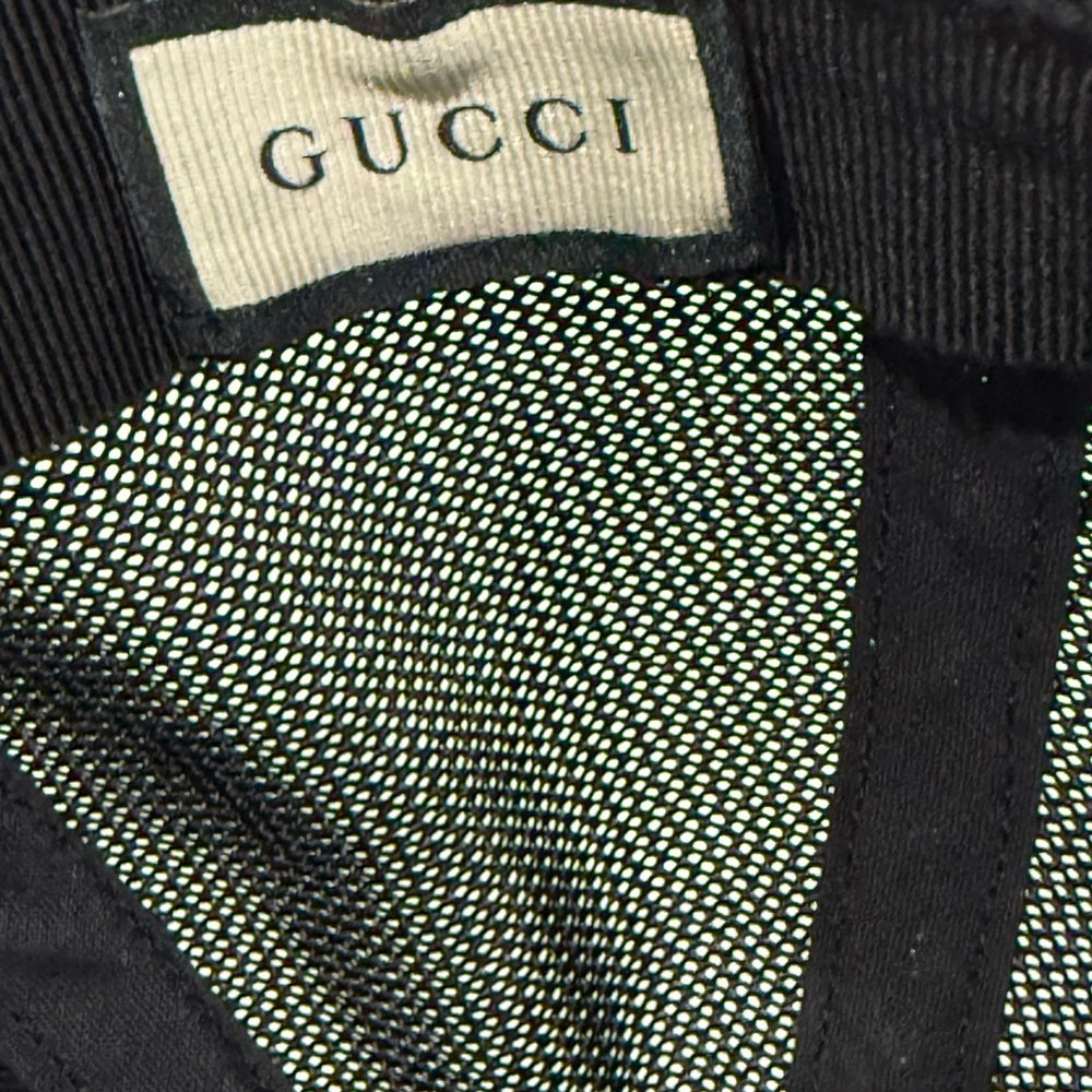 Gucci Black Adjustable Baseball Hat Size M