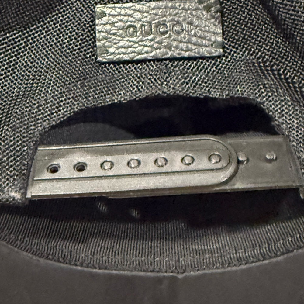 Gucci Black Adjustable Baseball Hat Size M