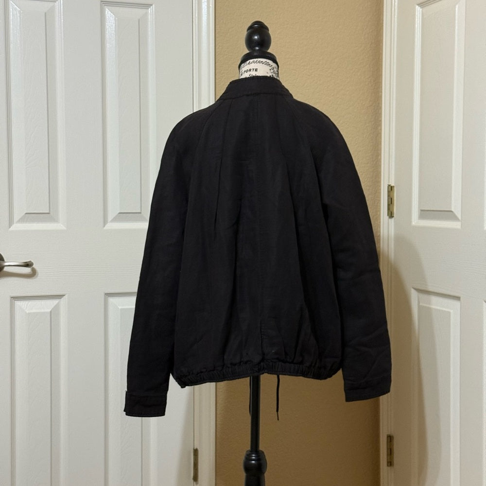 Free People Black Utility Jacket