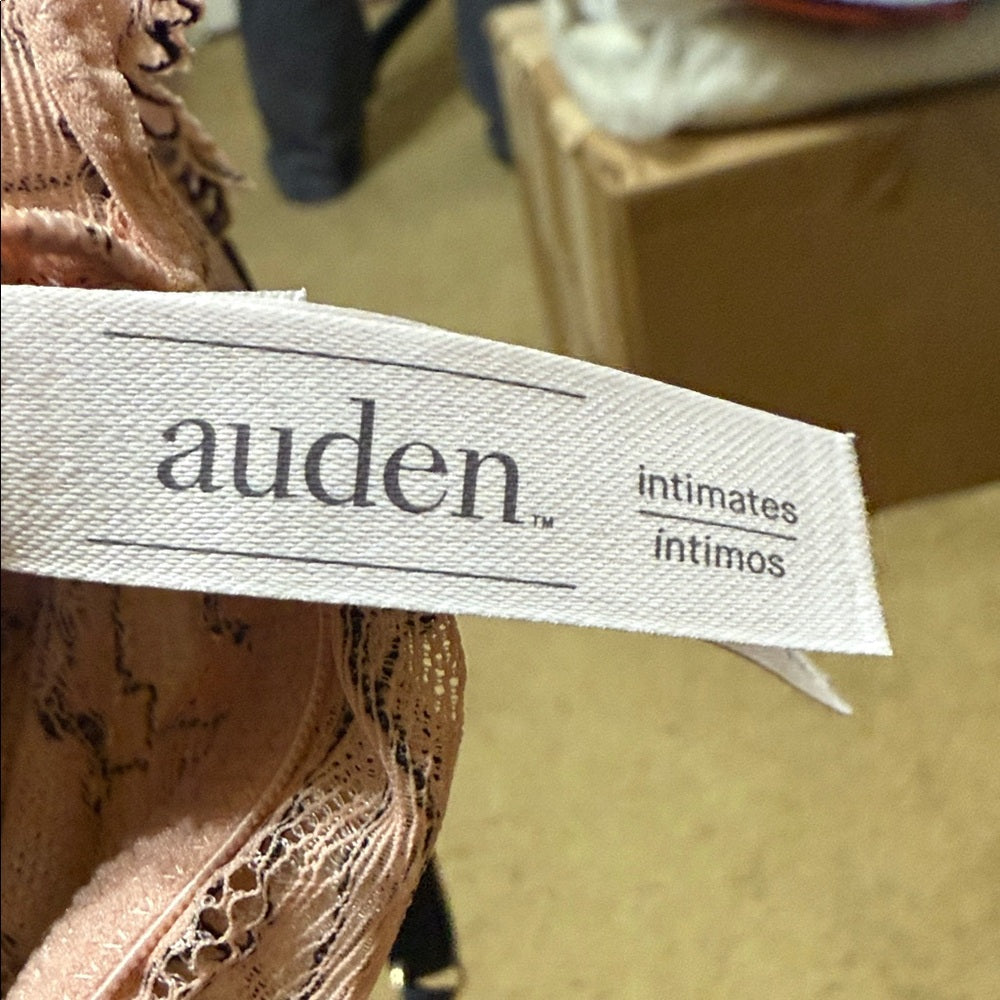 Auden Pink Satin Chemise with Lace Detail