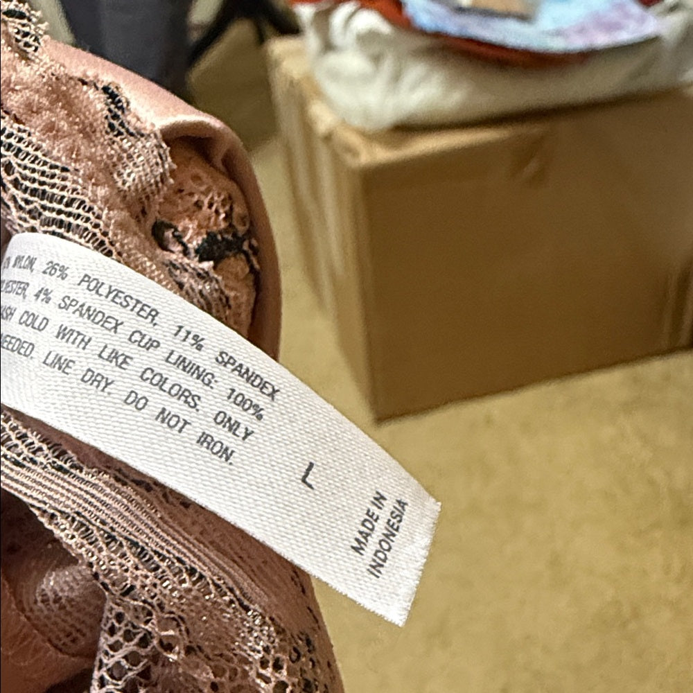 Auden Pink Satin Chemise with Lace Detail