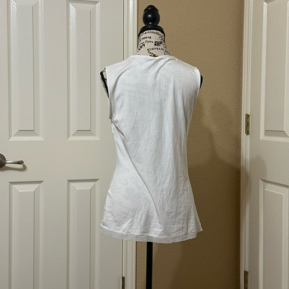 New Kobi Halperin White Twist-Front Tank Top