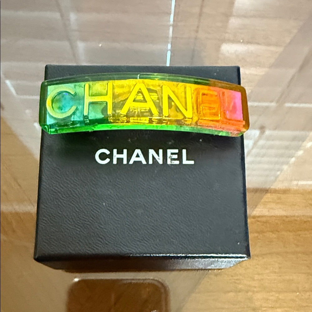 CHANEL Vibrant Rainbow Hair Clip