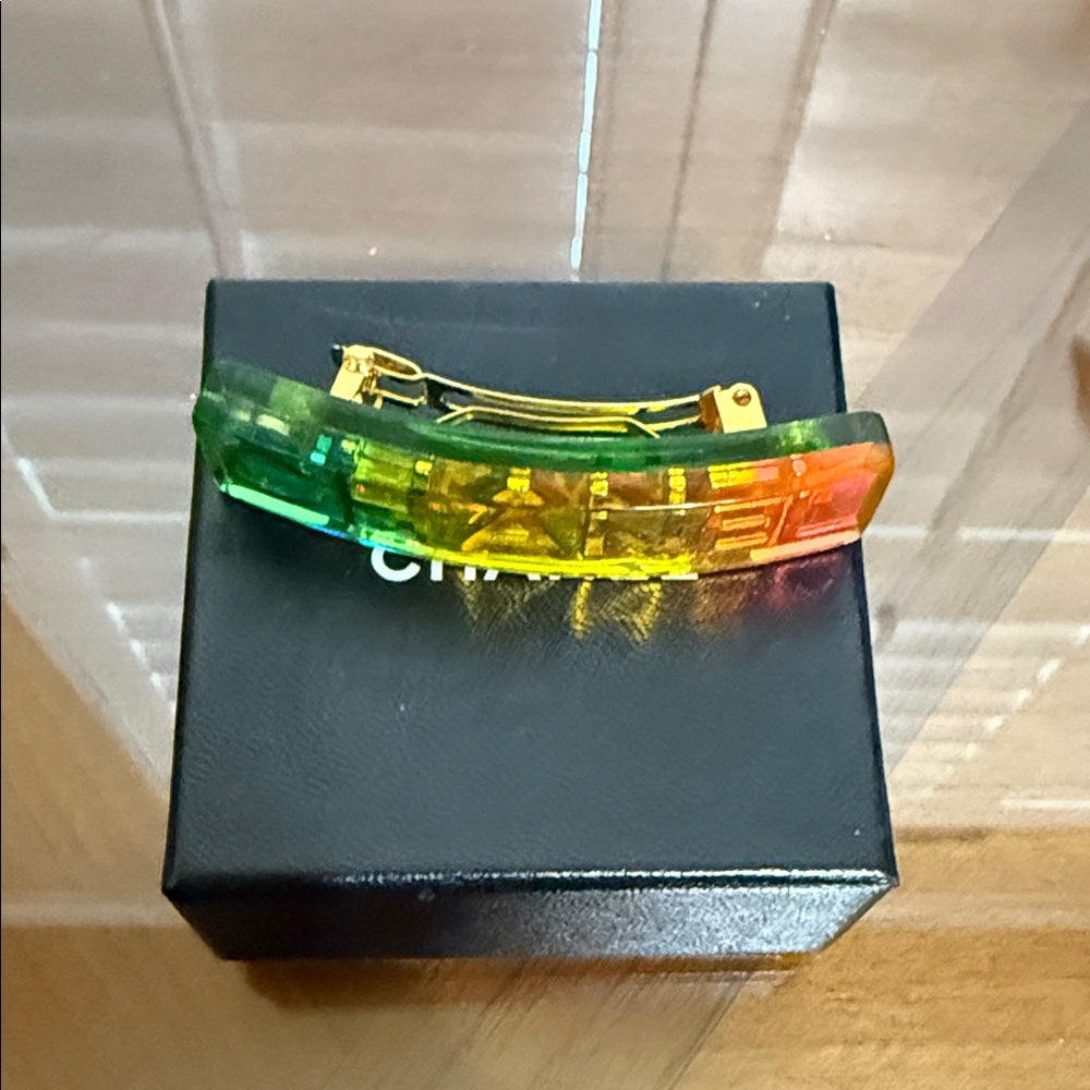 CHANEL Vibrant Rainbow Hair Clip