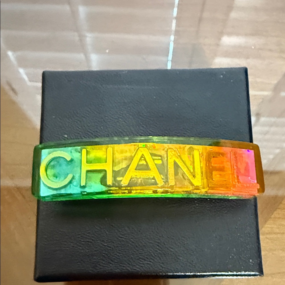 CHANEL Vibrant Rainbow Hair Clip