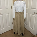 Lauren Ralph Lauren Beige A-Line Skirt
