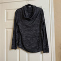 Elegant Charcoal Cowl Neck Sweater