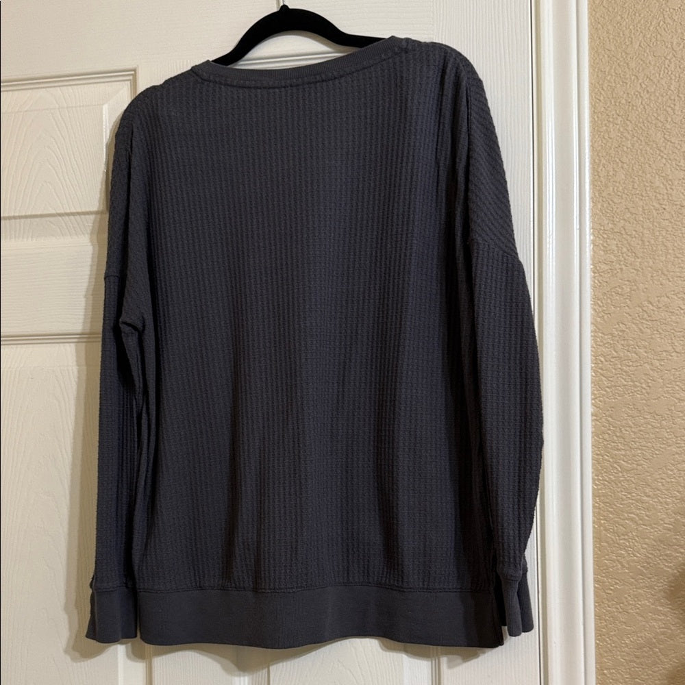 Jones New York Charcoal V-Neck Sweater