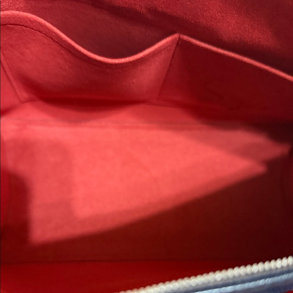 Louis Vuitton Leather Marine Rouge Lock Me Tote