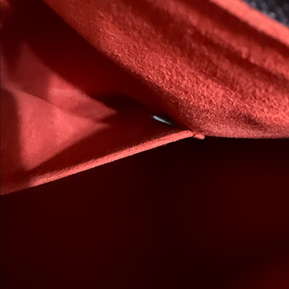 Louis Vuitton Leather Marine Rouge Lock Me Tote