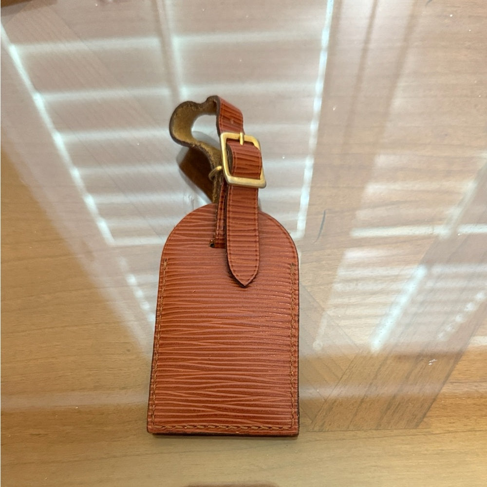 Louis Vuitton Epi Brown Leather Luggage Tag