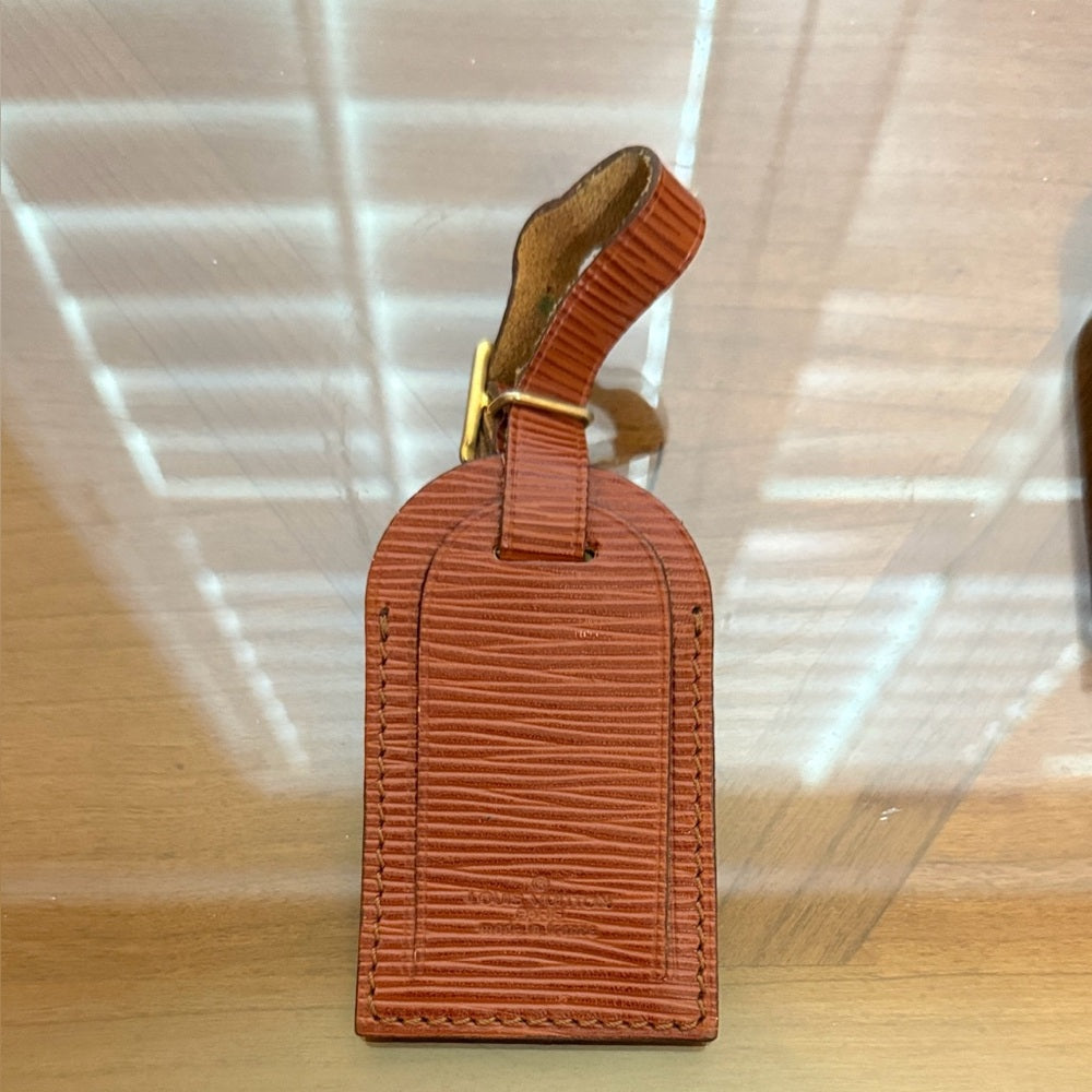 Louis Vuitton Epi Brown Leather Luggage Tag