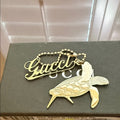 Gucci Gold Turtle Bag Charm Keychain