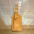 Louis Vuitton Caramel Leather Small Luggage Tag