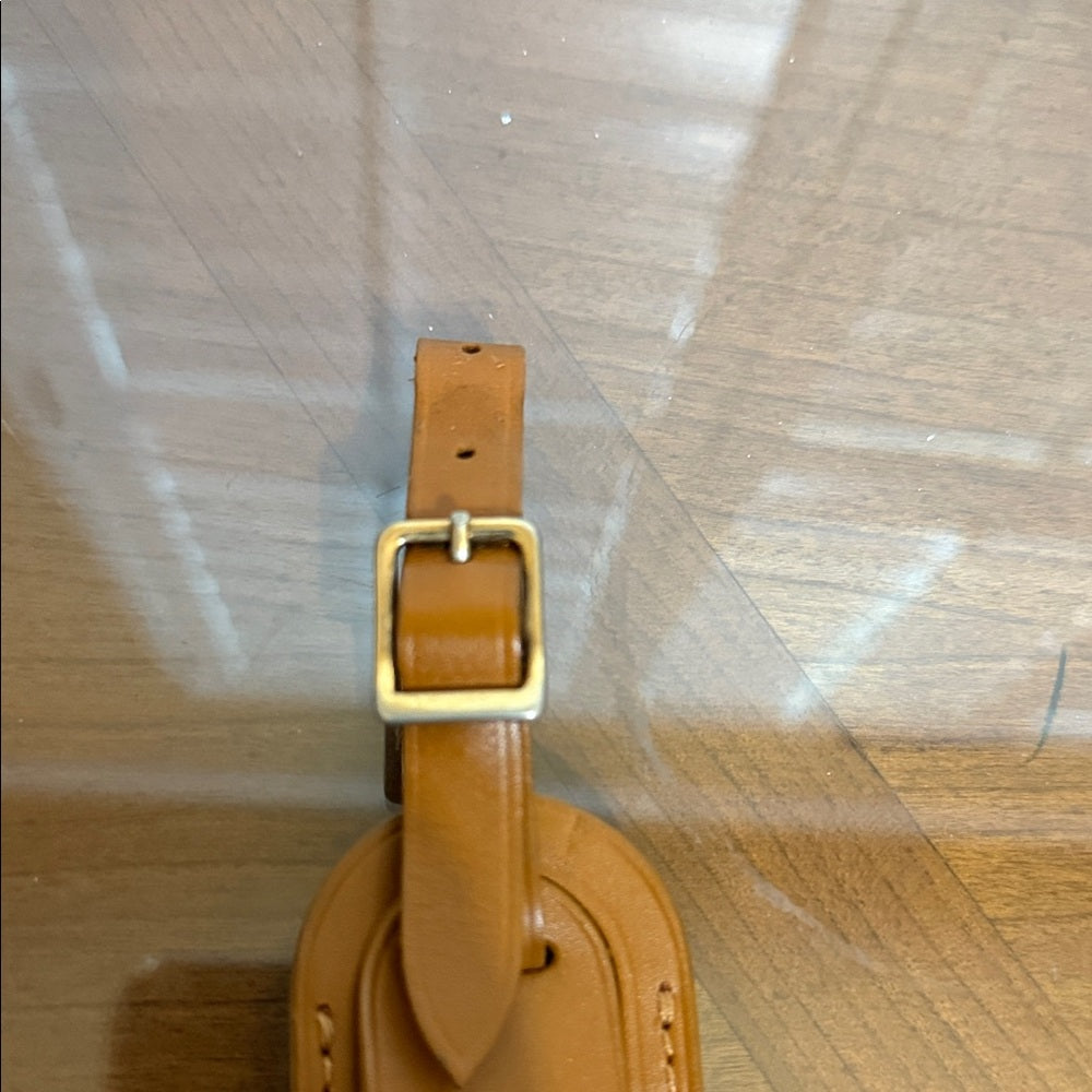 Louis Vuitton Caramel Leather Small Luggage Tag