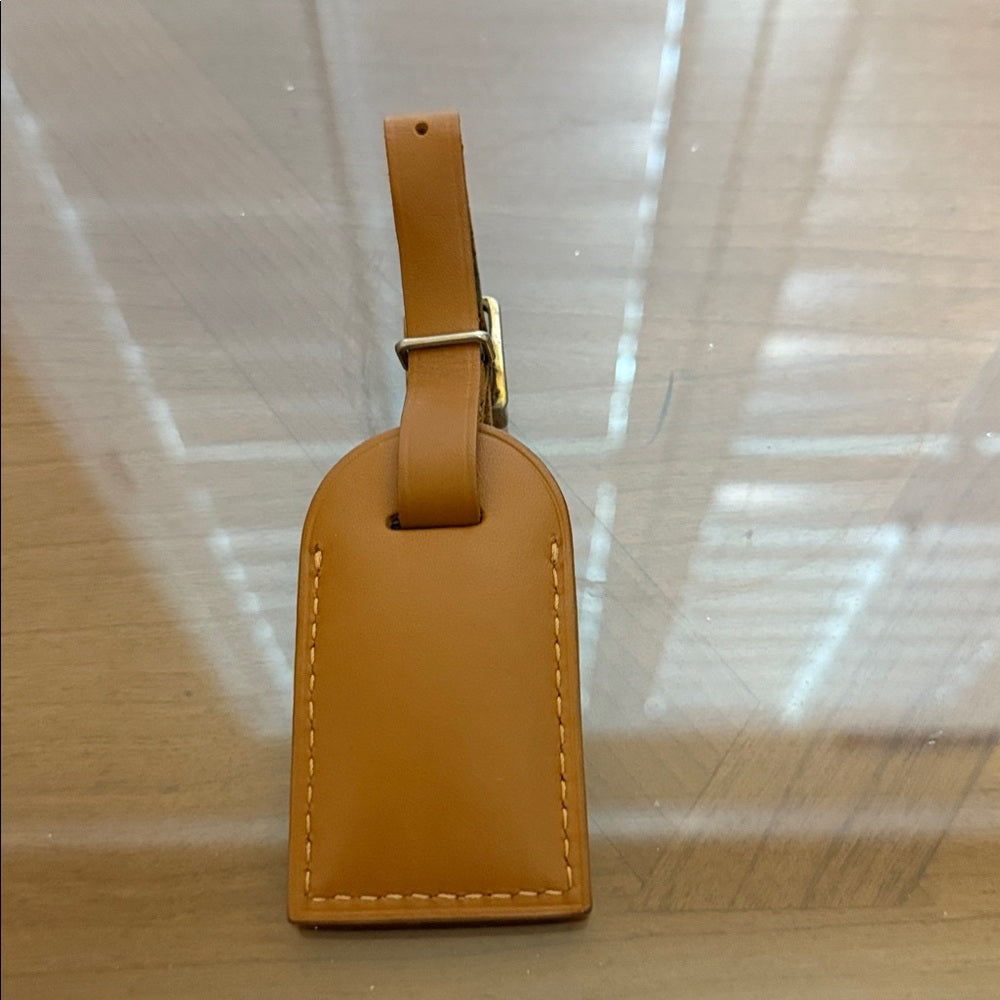 Louis Vuitton Caramel Leather Small Luggage Tag
