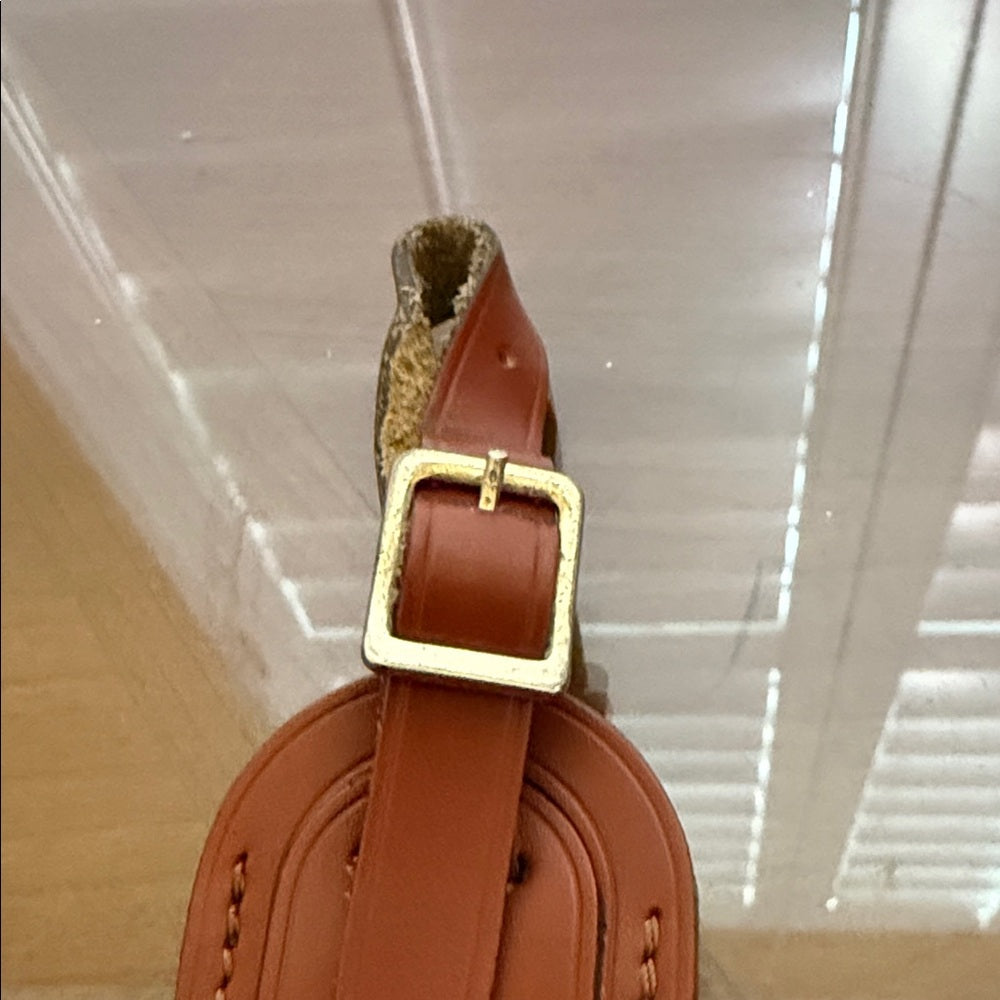 Louis Vuitton Tan Leather Small Luggage Tag