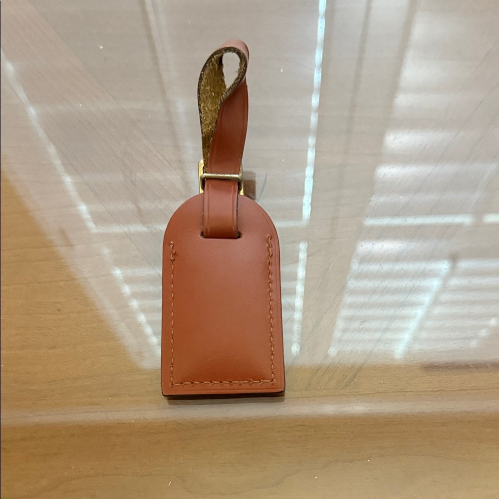 Louis Vuitton Tan Leather Small Luggage Tag