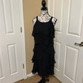 White House Black Market Asymmetrical Black Dress