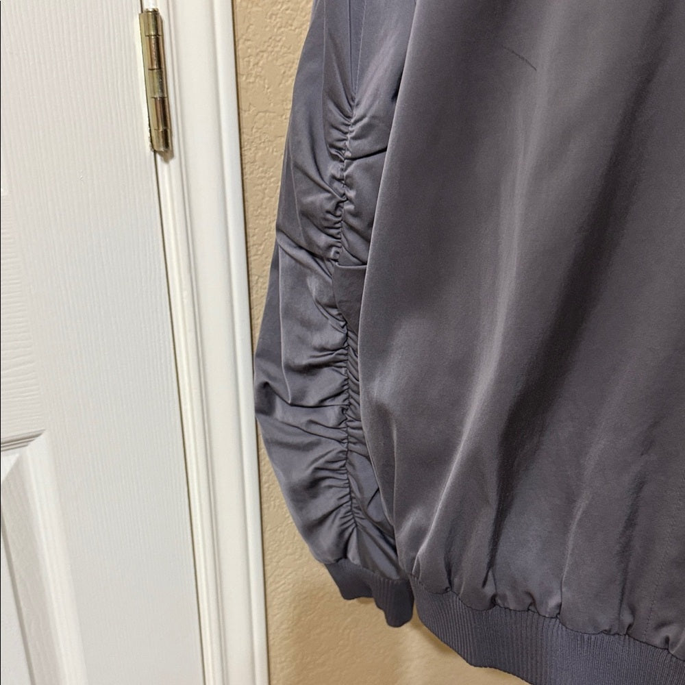 Lafayette 148 New York Charcoal Bomber Jacket