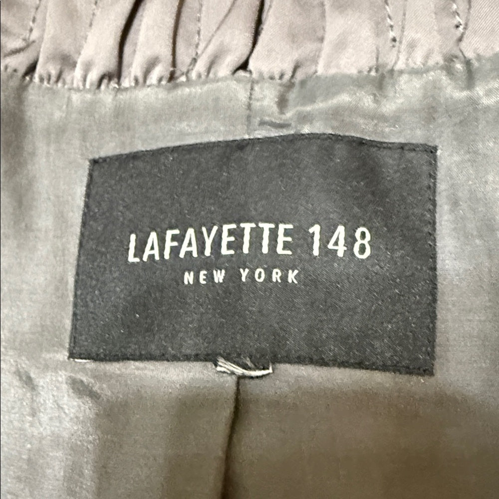 Lafayette 148 New York Charcoal Bomber Jacket