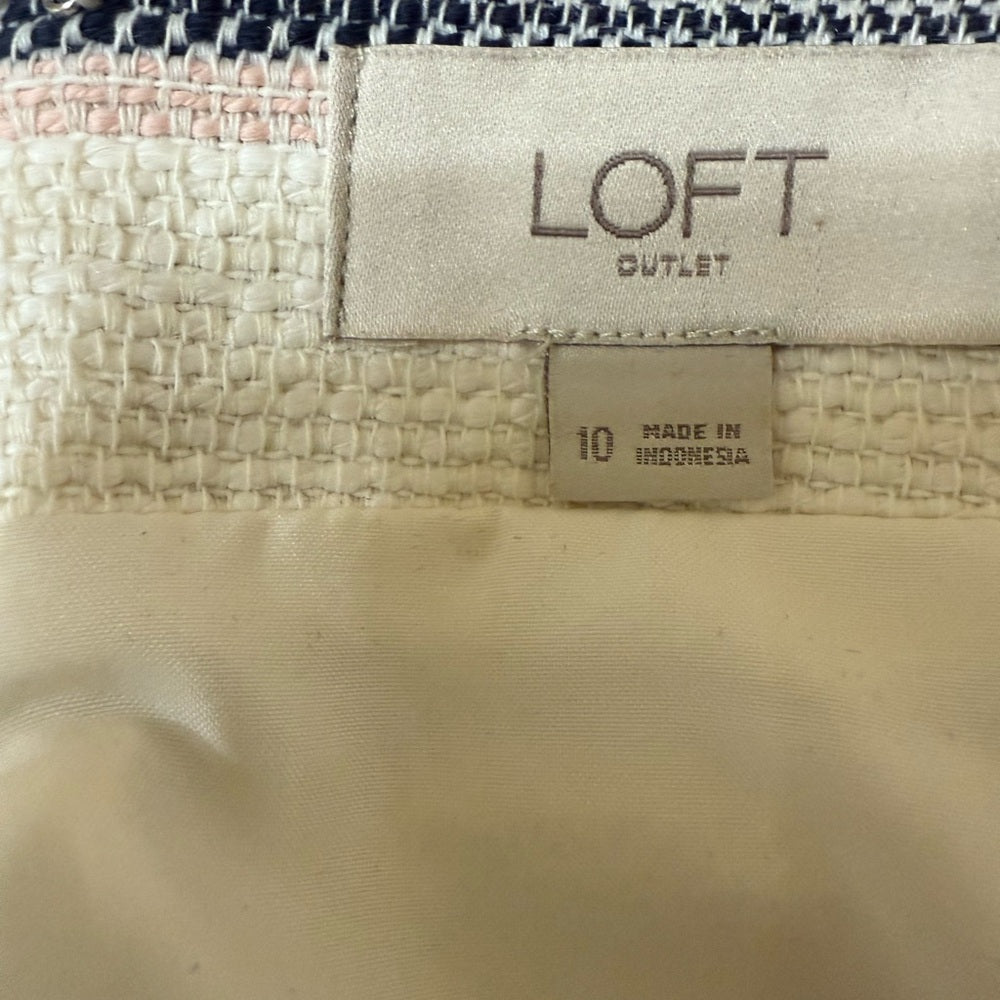 Loft Striped Women's Skirt in Pink and Gray