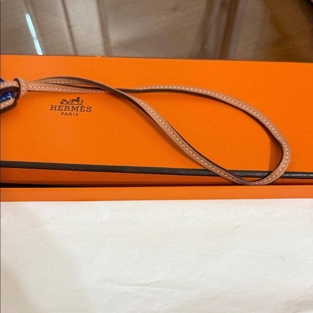 HERMES Paddock Bombay Hat Leather Bag Charm