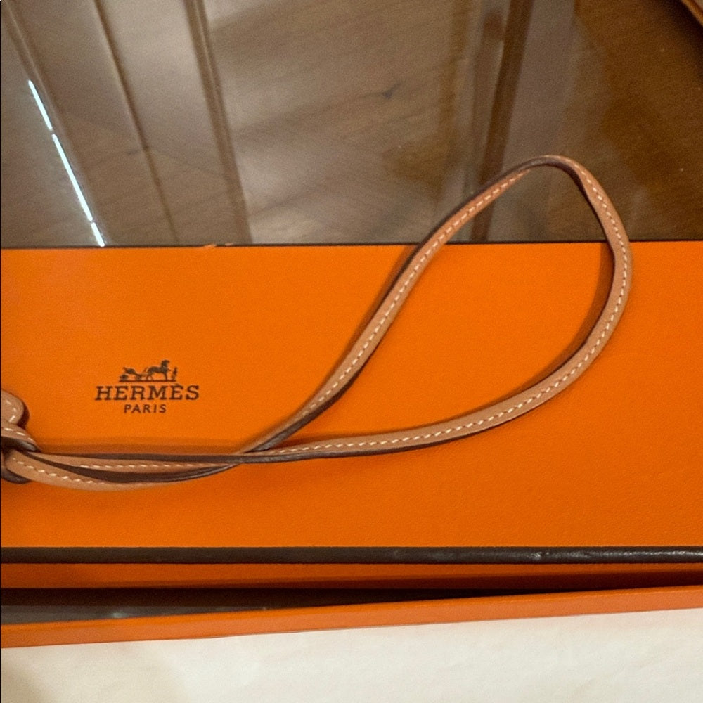 HERMES Paddock Bombay Hat Leather Bag Charm