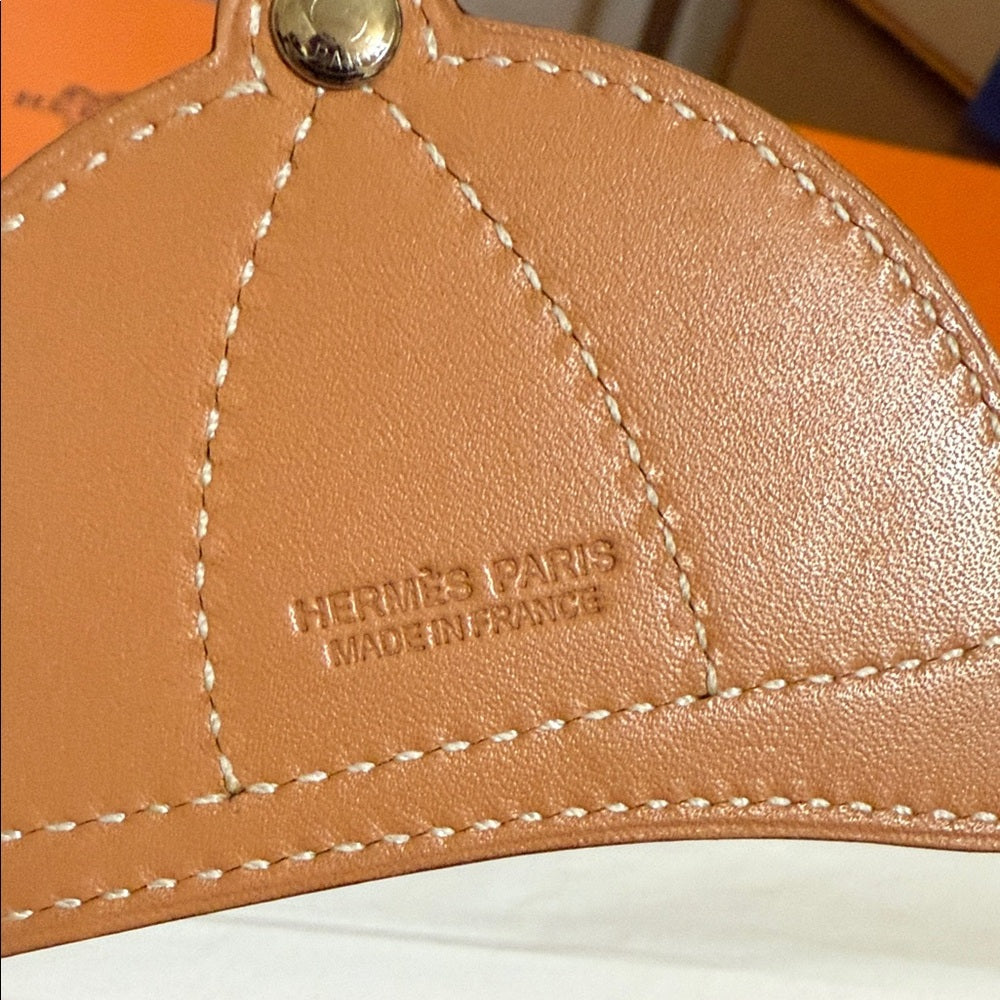 HERMES Paddock Bombay Hat Leather Bag Charm