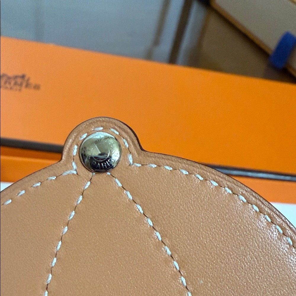 HERMES Paddock Bombay Hat Leather Bag Charm