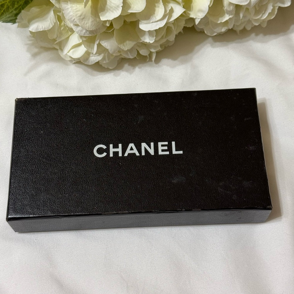 Chanel Black Caviar Leather Eyeglass Case