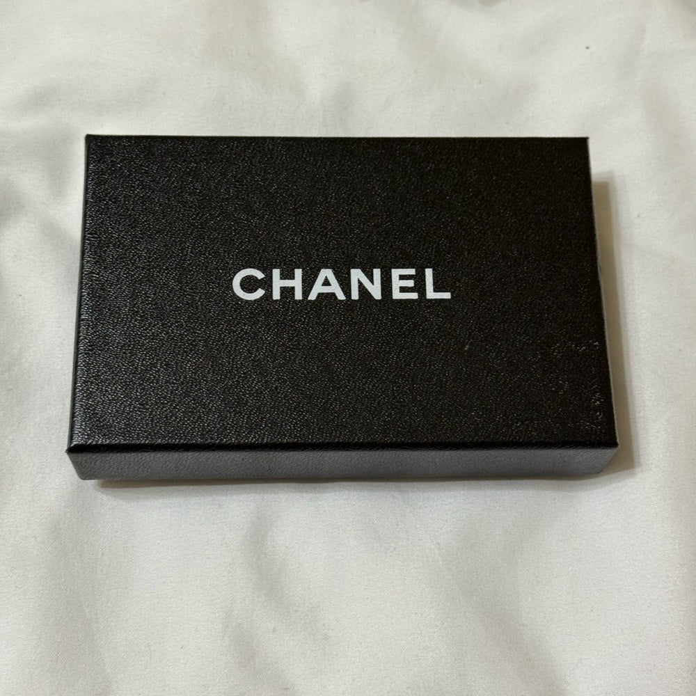 CHANEL Vibrant Red Caviar Leather Case With Chain