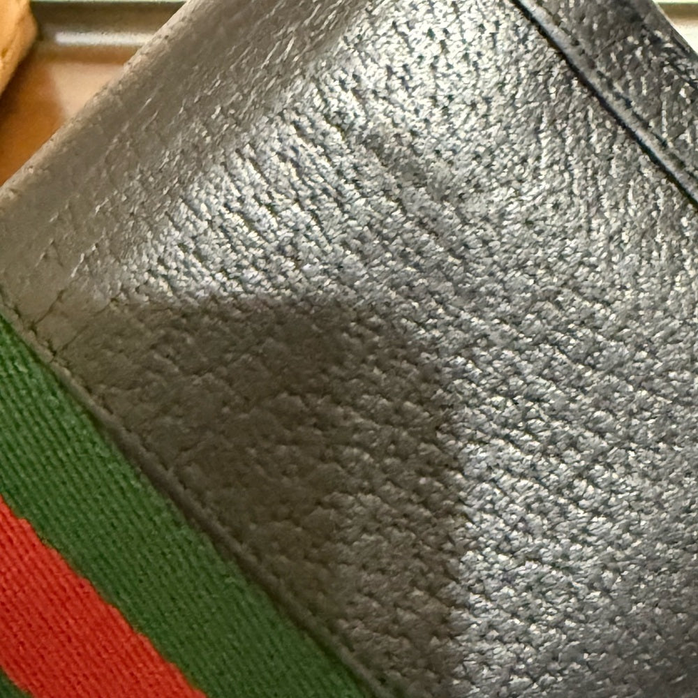 GUCCI Ophidia GG Logo Leather Long Bifold Wallet