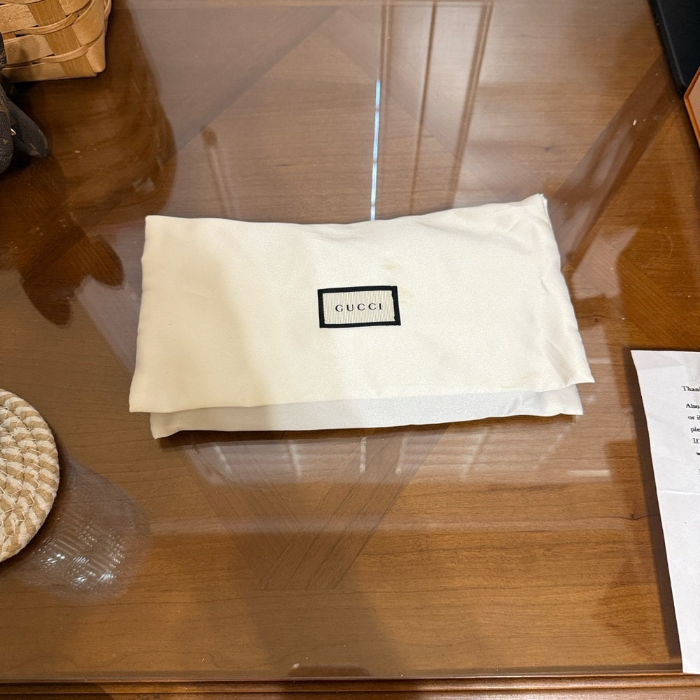 GUCCI Ophidia GG Logo Leather Long Bifold Wallet