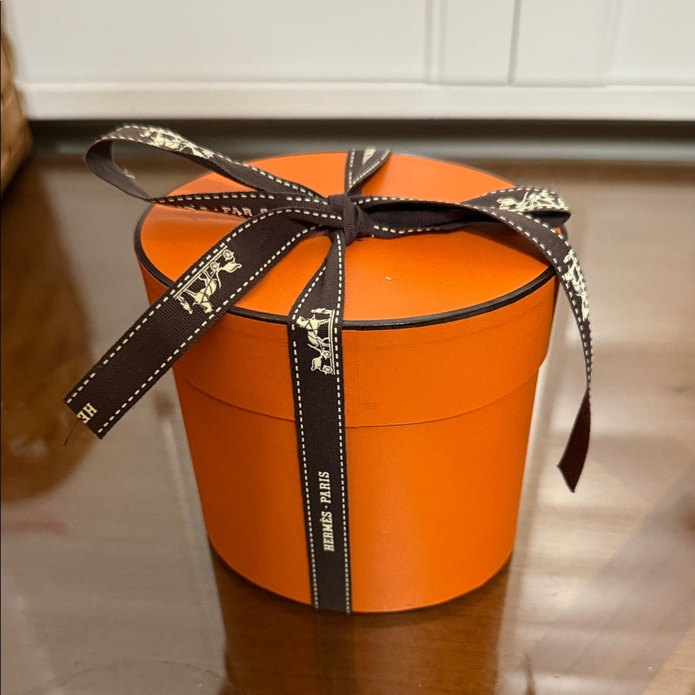 HERMES Black Bourse Abijou Suede and Silk Jewelry Bag