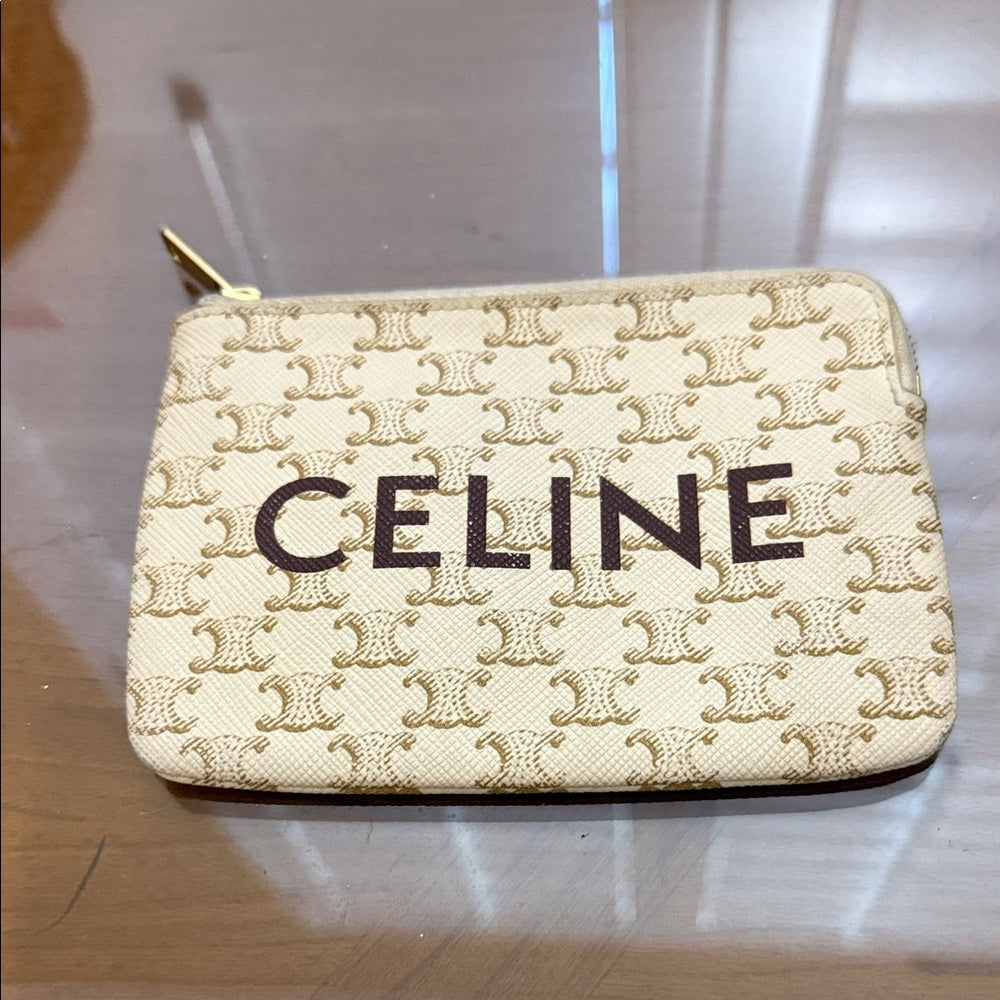 Celine Triomphe Zip Pouch