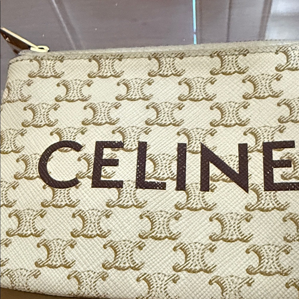 Celine Triomphe Zip Pouch
