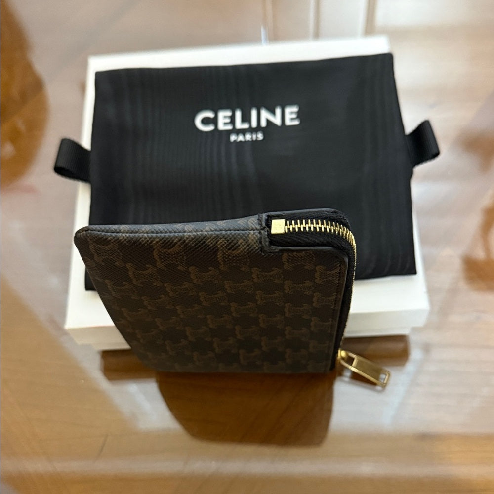 Celine Monogram Brown and Black Pouch