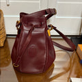 Cartier Signature Bordeaux Leather Crossbody Bag