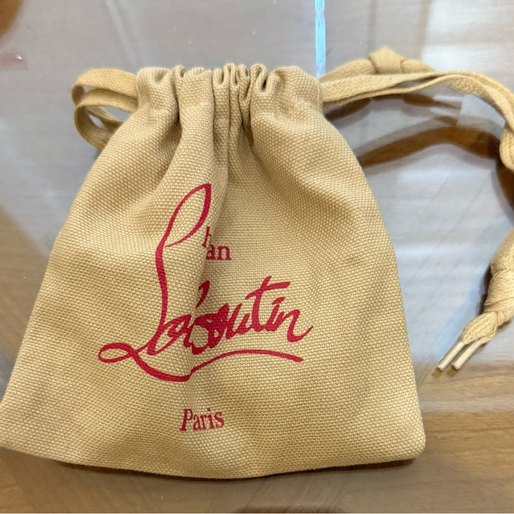 New Christian Louboutin Gold Keychain