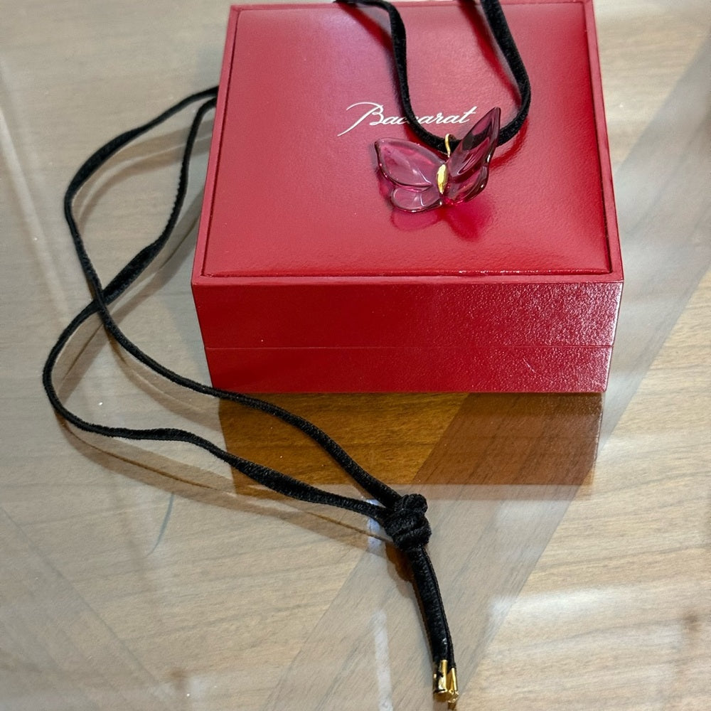 Baccarat Amethyst Butterfly Necklace