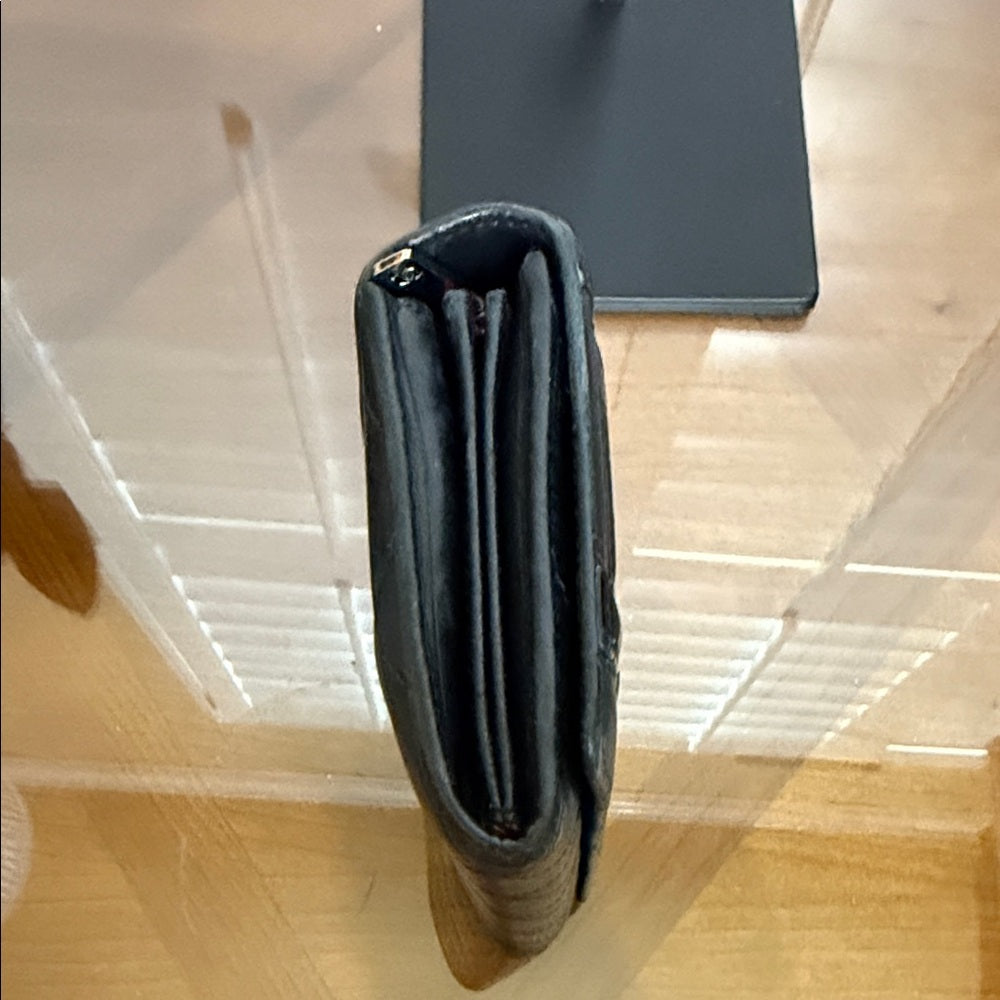 Chanel Cambon Black Lambskin Bifold Wallet