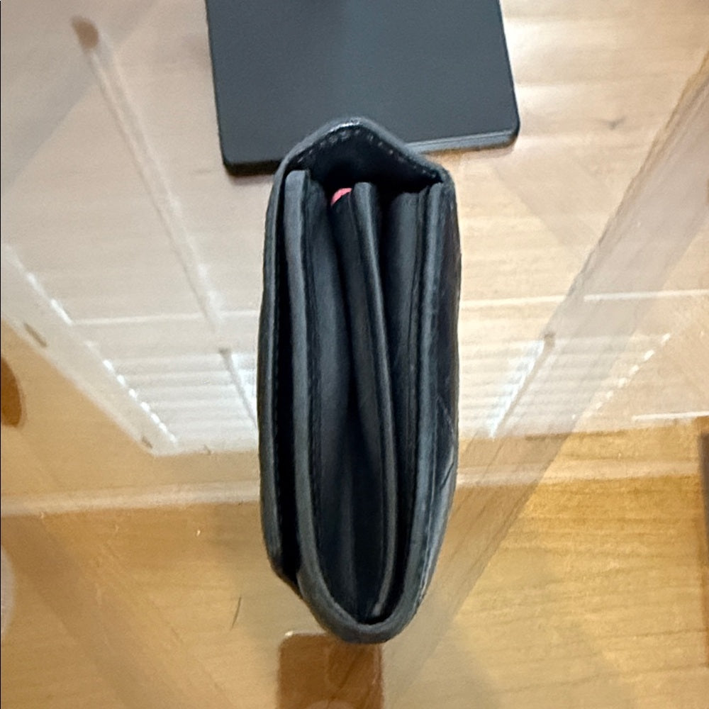 Chanel Cambon Black Lambskin Bifold Wallet