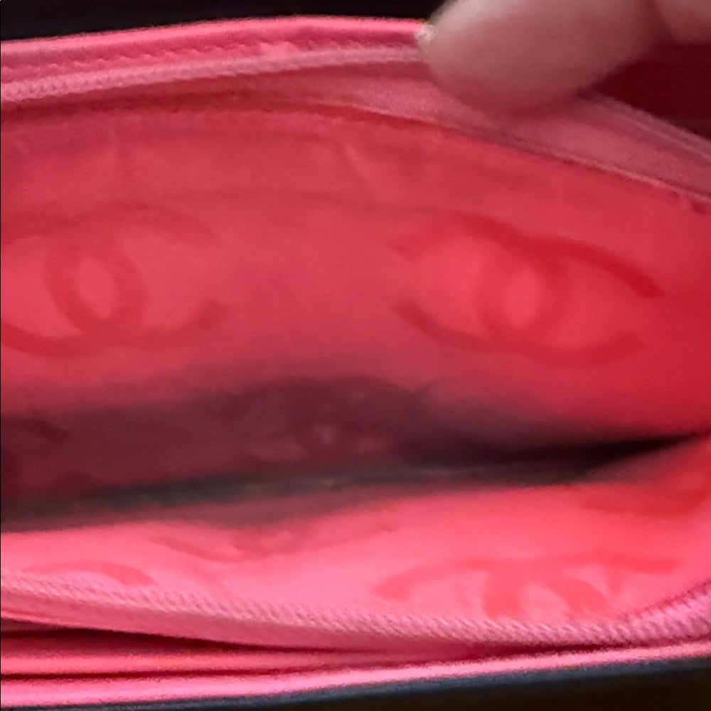 Chanel Cambon Black Lambskin Bifold Wallet