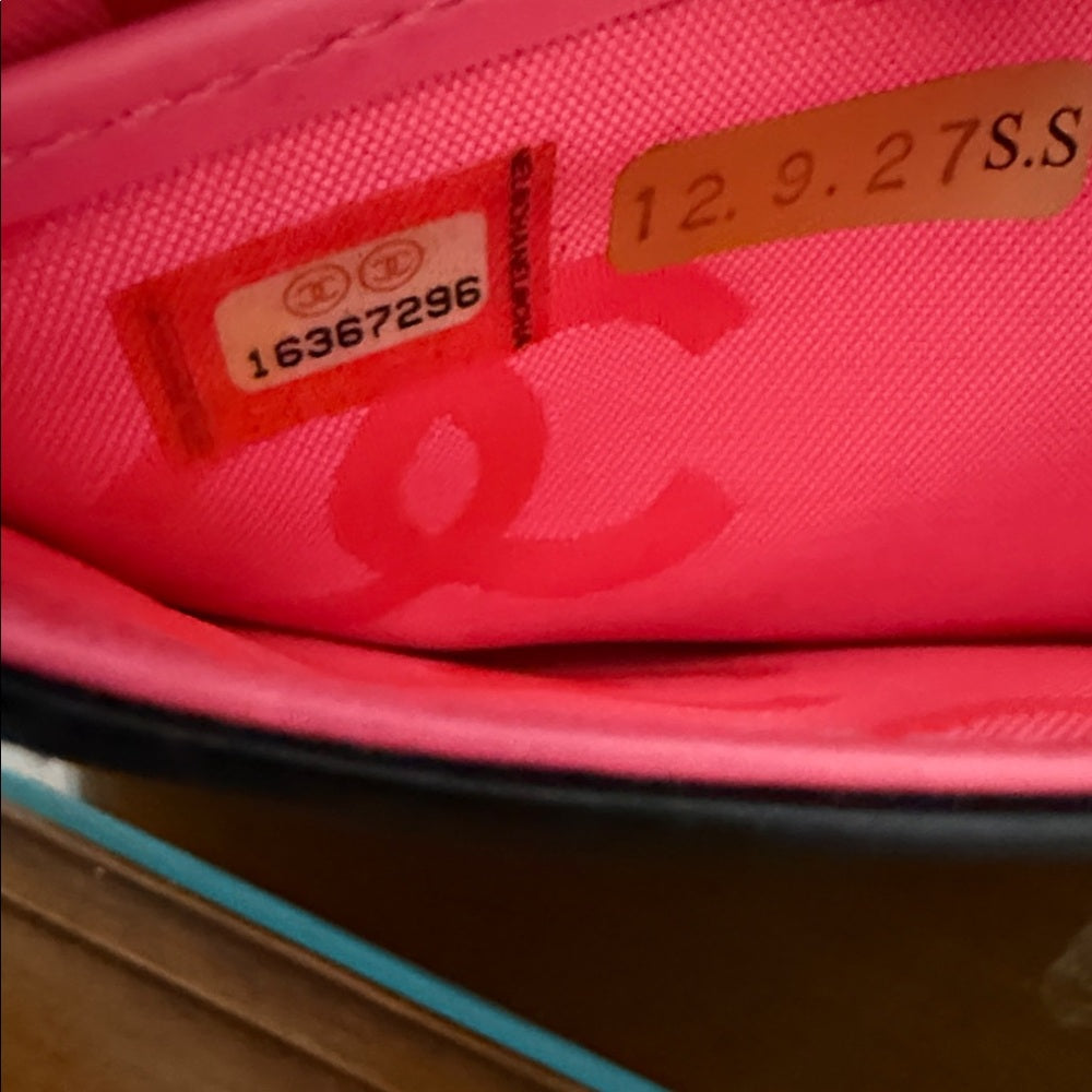 Chanel Cambon Black Lambskin Bifold Wallet