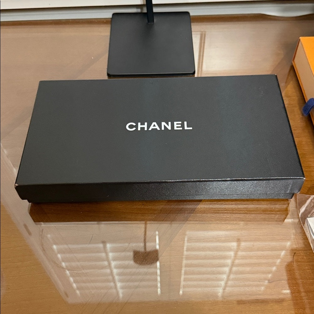 Chanel Cambon Black Lambskin Bifold Wallet