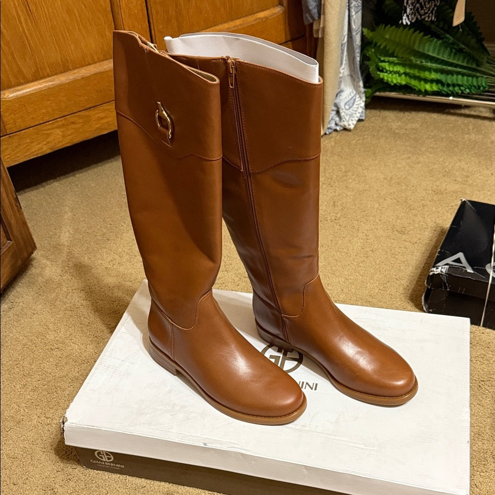Giani Bernini Brown Leather Boots