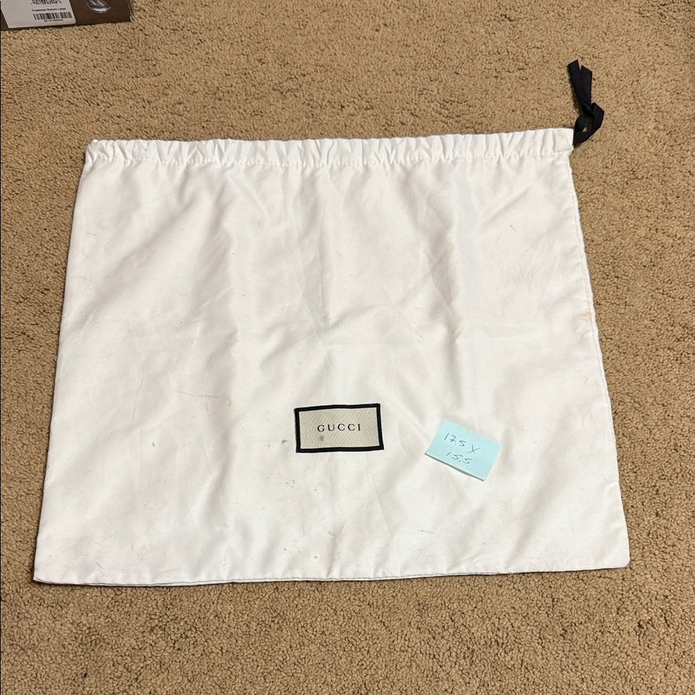 Gucci White Bag with Black Accents 17.5x15.5